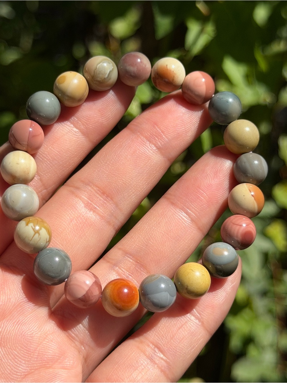 9mm cute stretchable multicolor Alashan bracelet 2110